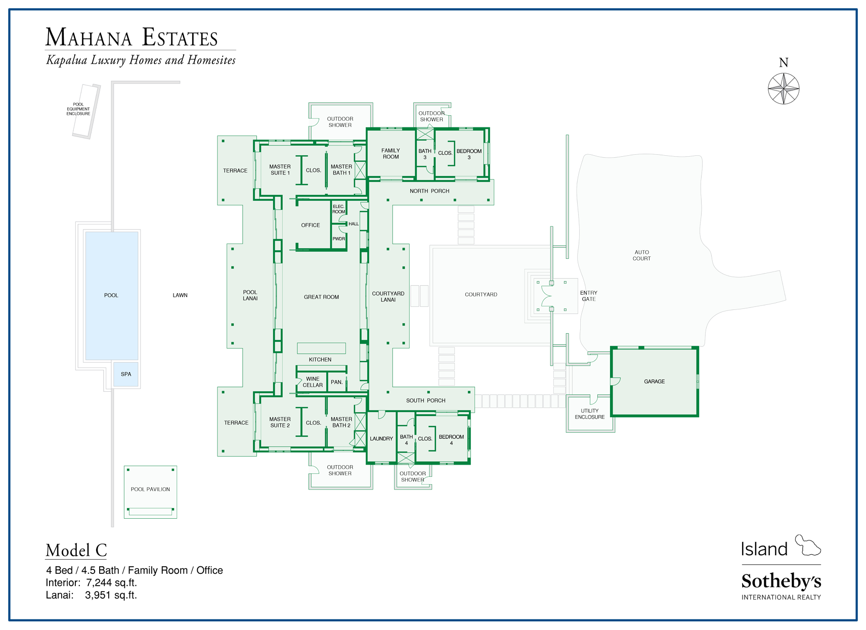 model C floor plan mahana estates